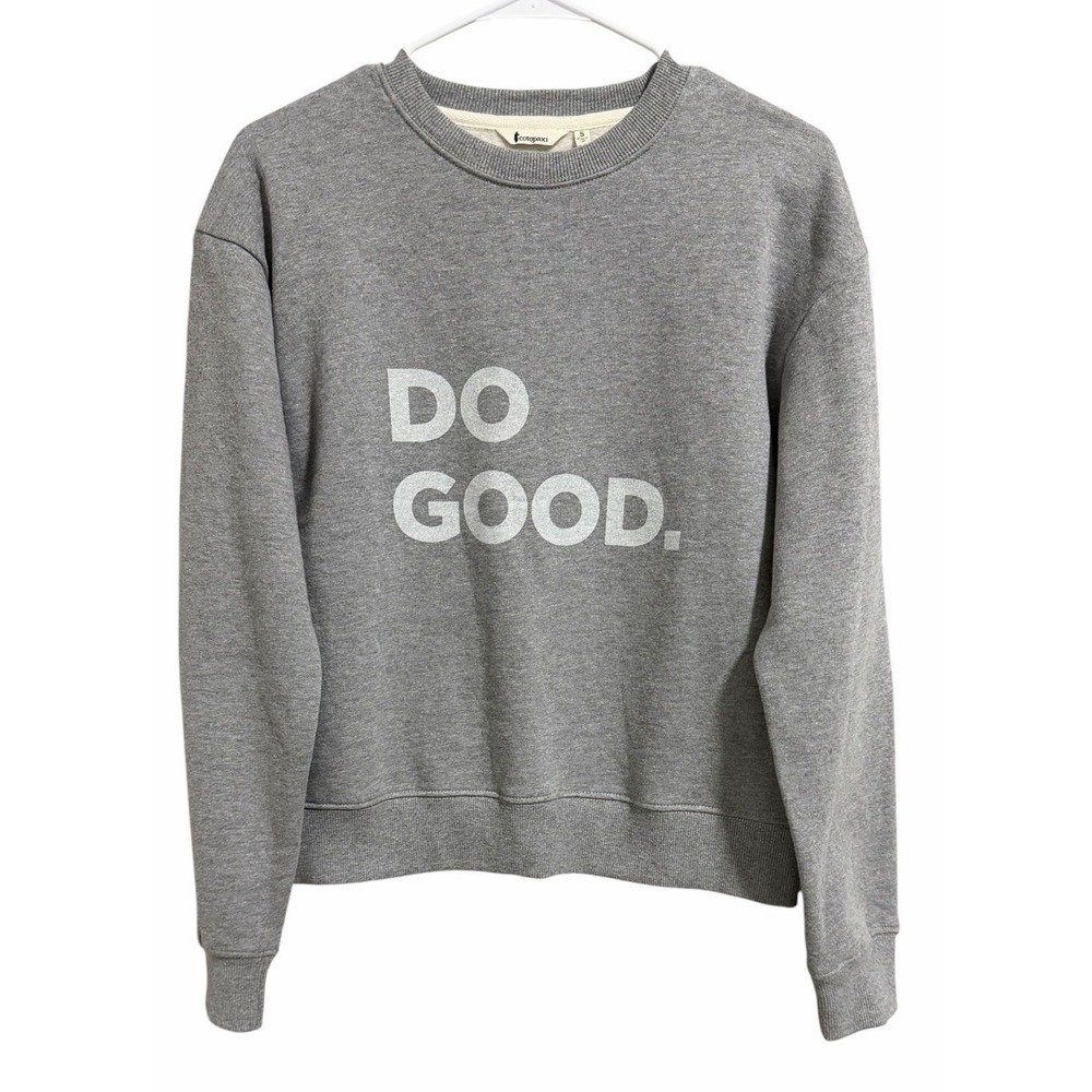 Cotopaxi "Do Good" Sweatshirt Pullover Fleece Heather Gray Women's Size Small